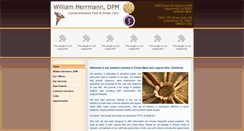 Desktop Screenshot of drherrmannfootcare.com